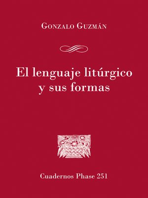 cover image of El lenguaje litúrgico y sus formas